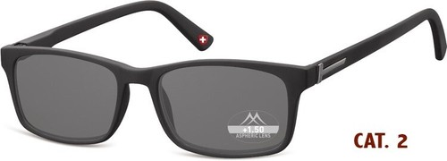 Lesebrille schwarz getönt - schwarz,