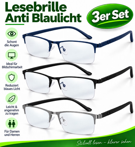3er pack lesebrillen damen - lesebrillen,