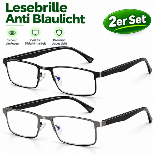 Lesebrille herren 2er set - lesebrille,