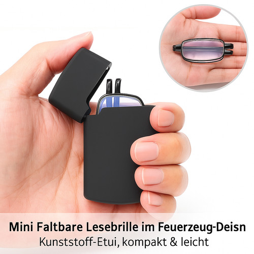 Mini faltbare lesebrille 0 - lesebrille, 2,0